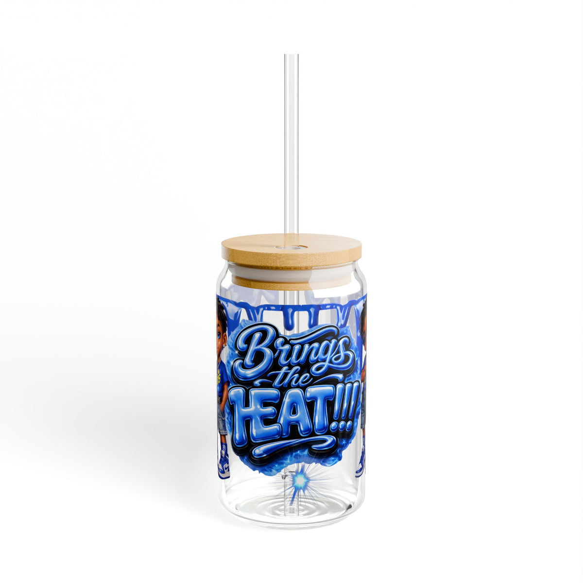 Bring the Heat Sipper Glass, 16oz