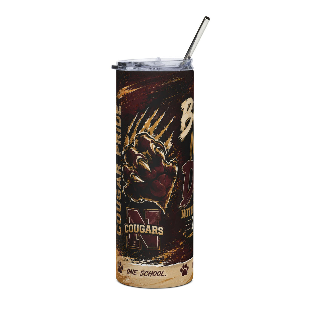 Back in the Den 20oz Stainless Steel Tumbler — Nottoway Cougars Alumni 2026